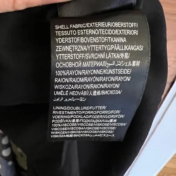 NWT Farm Rio Under The Sea Long Sleeve V-neck Plunge Ruffle Maxi Dress Small - Picture 15 of 15